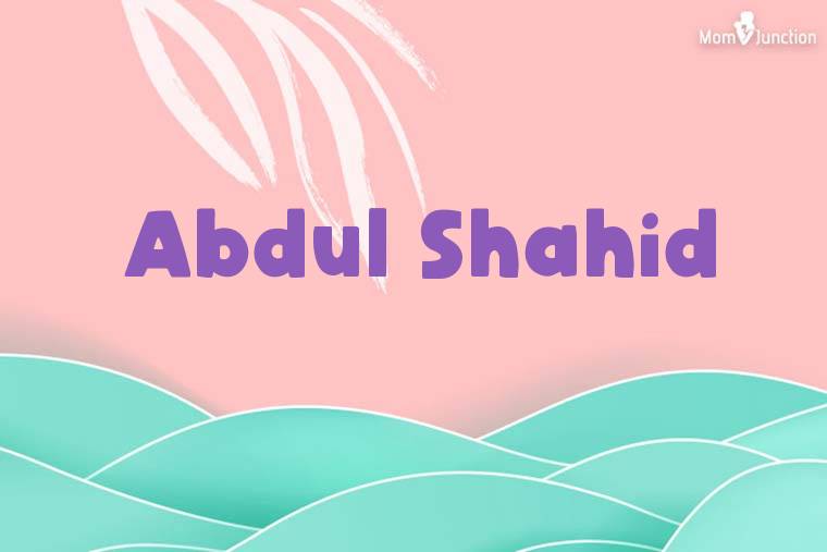 Abdul Shahid Stylish Wallpaper