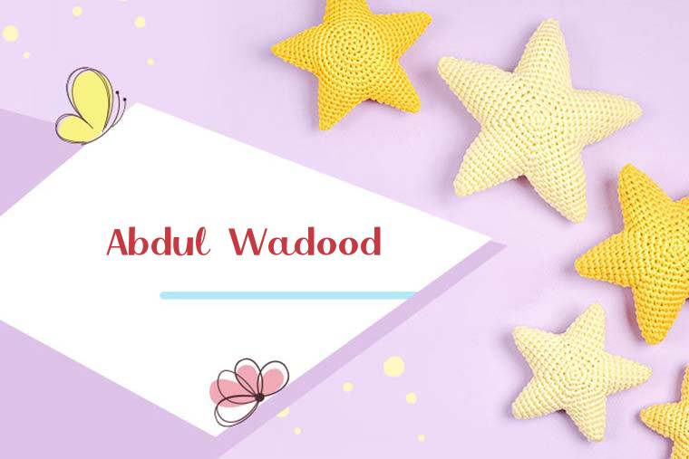 Abdul Wadood Stylish Wallpaper
