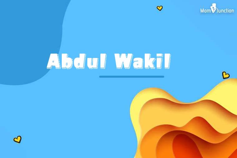 Abdul Wakil 3D Wallpaper