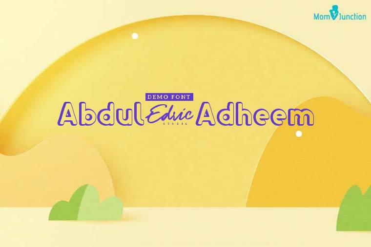 Abdul-adheem 3D Wallpaper