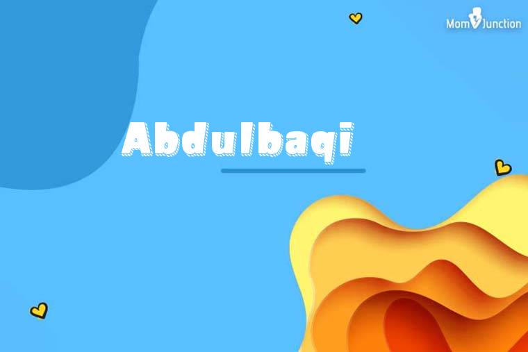 Abdulbaqi 3D Wallpaper