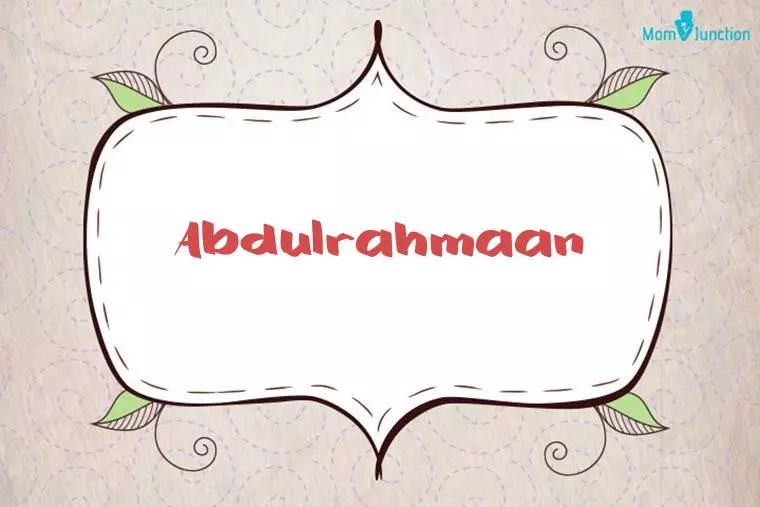 Abdulrahmaan Stylish Wallpaper