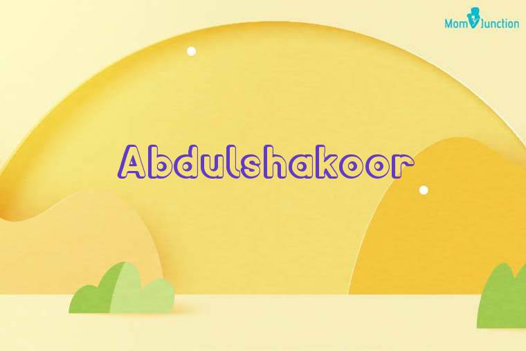 Abdulshakoor 3D Wallpaper