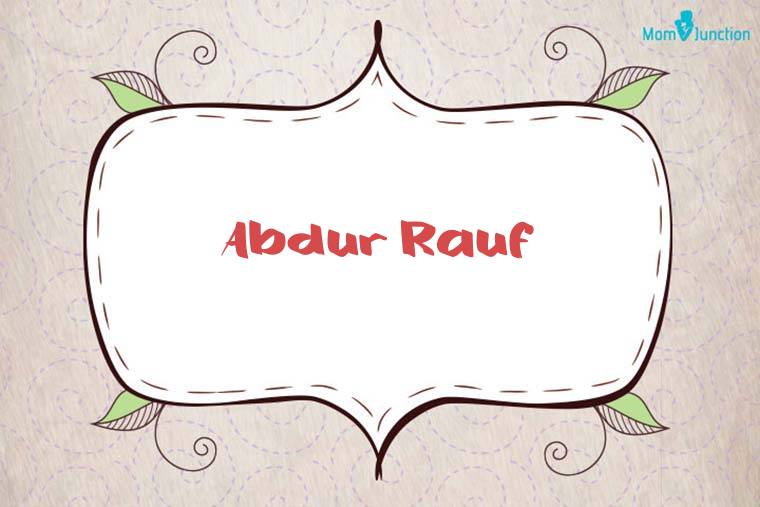 Abdur Rauf Stylish Wallpaper