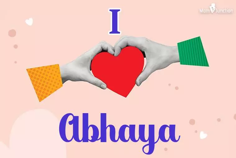 I Love Abhaya Wallpaper