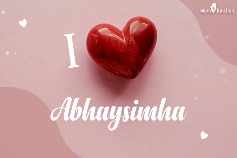 I Love Abhaysimha Wallpaper