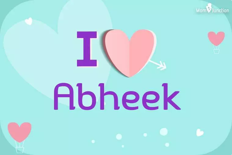 I Love Abheek Wallpaper