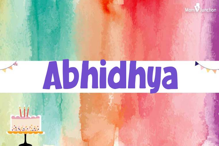 Abhidhya Birthday Wallpaper