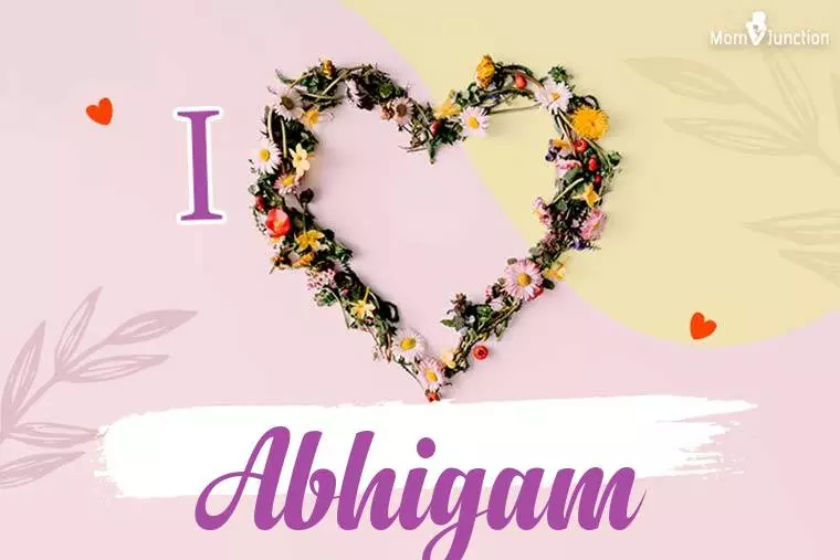 I Love Abhigam Wallpaper