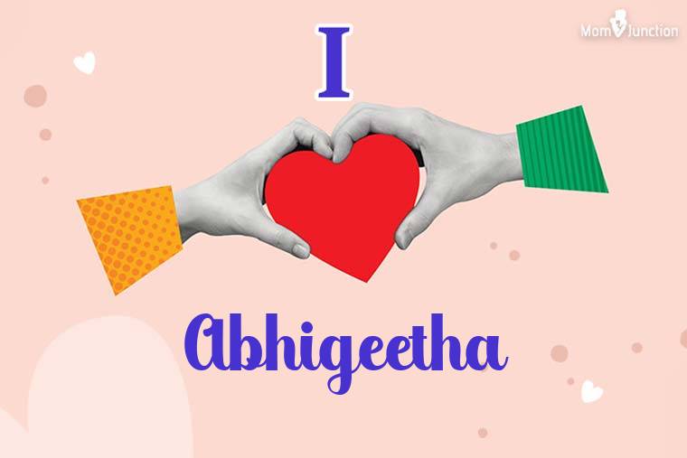 I Love Abhigeetha Wallpaper