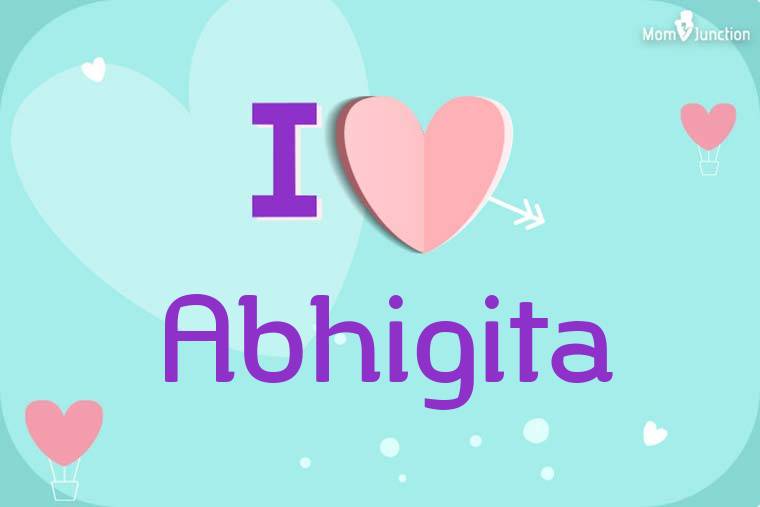 I Love Abhigita Wallpaper