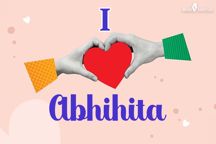 I Love Abhihita Wallpaper