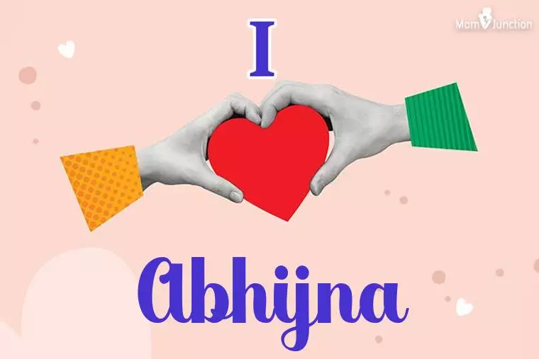 I Love Abhijna Wallpaper