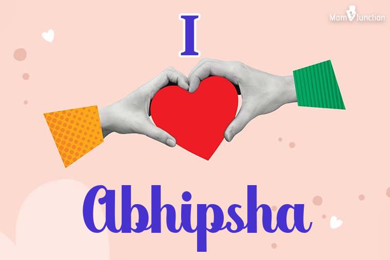 I Love Abhipsha Wallpaper
