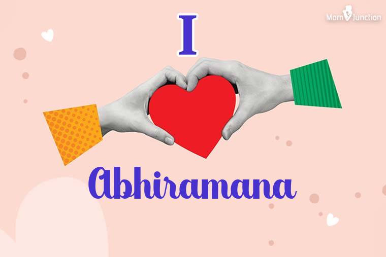 I Love Abhiramana Wallpaper