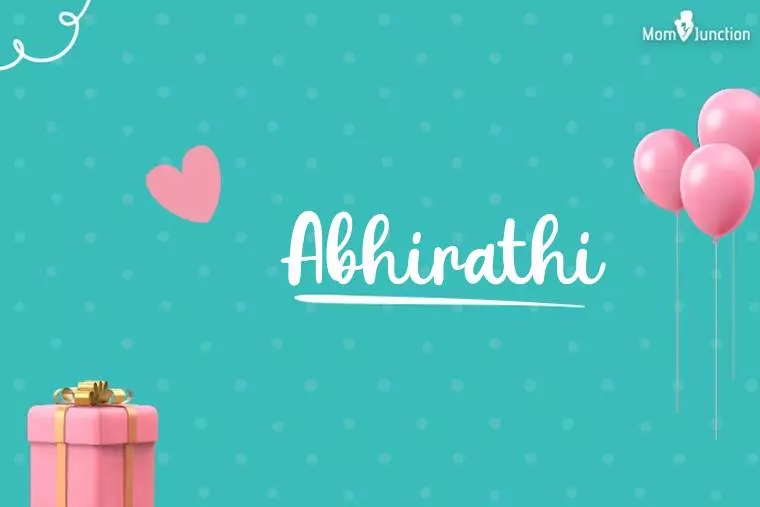 Abhirathi Birthday Wallpaper