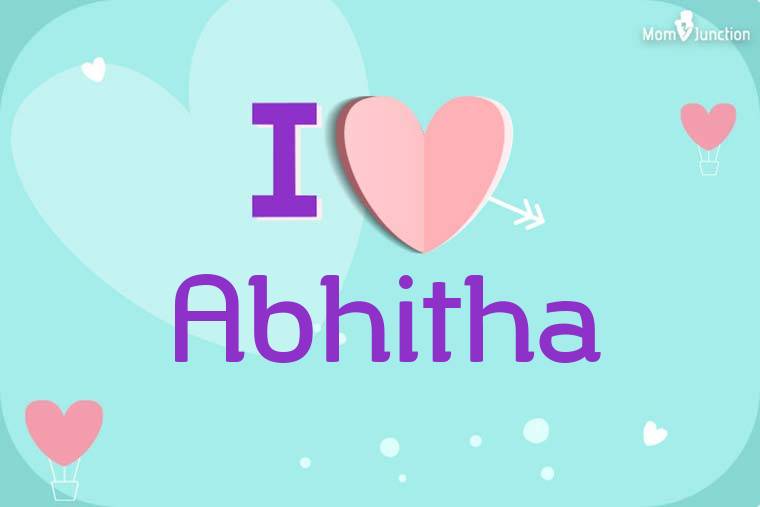 I Love Abhitha Wallpaper