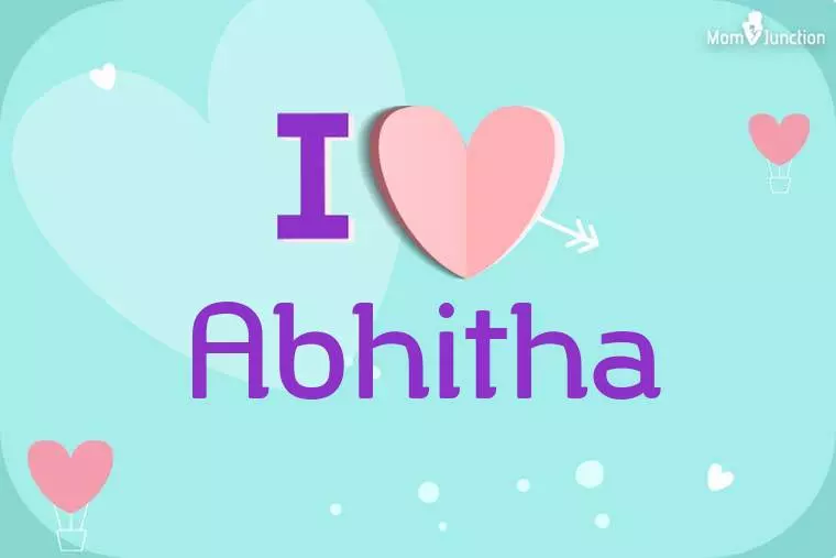 I Love Abhitha Wallpaper