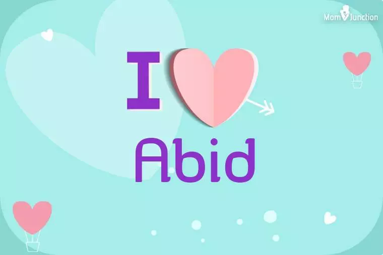 I Love Abid Wallpaper