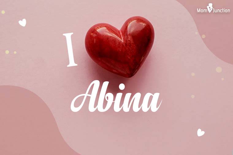 I Love Abina Wallpaper