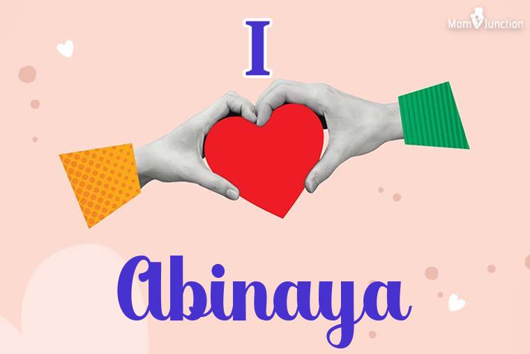 I Love Abinaya Wallpaper