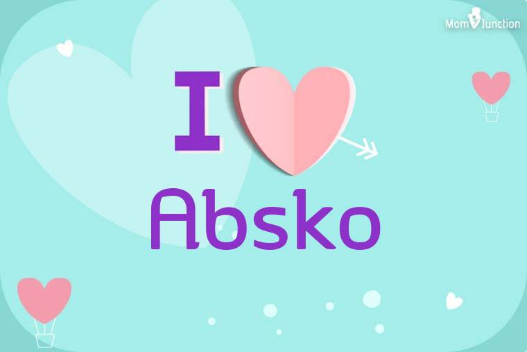 I Love Absko Wallpaper