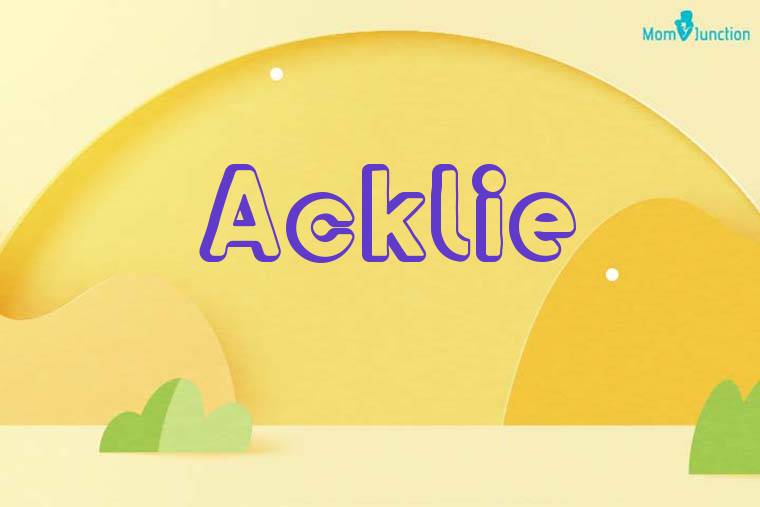 Acklie 3D Wallpaper