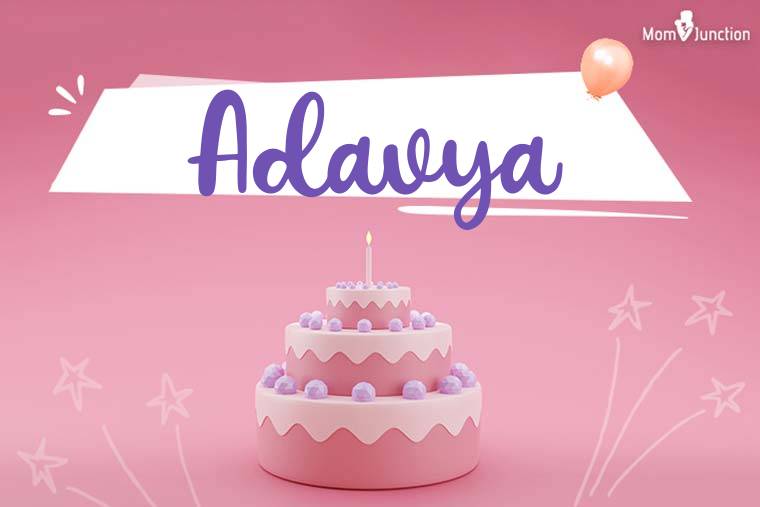 Adavya Birthday Wallpaper
