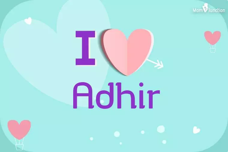 I Love Adhir Wallpaper