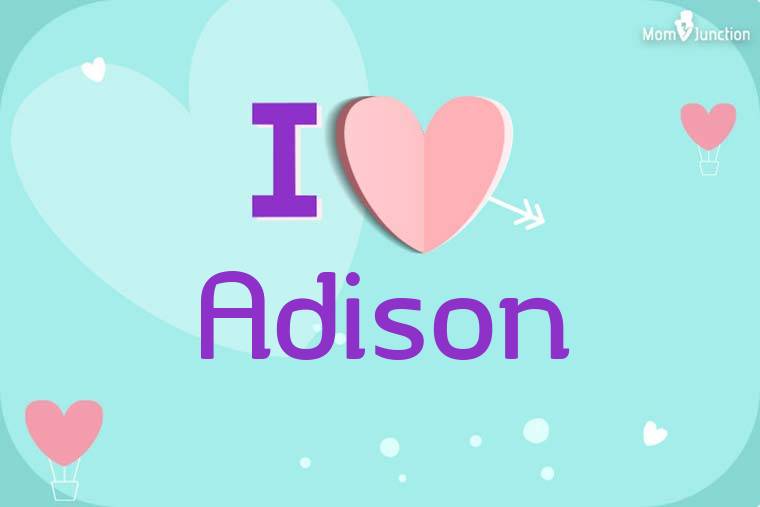 I Love Adison Wallpaper