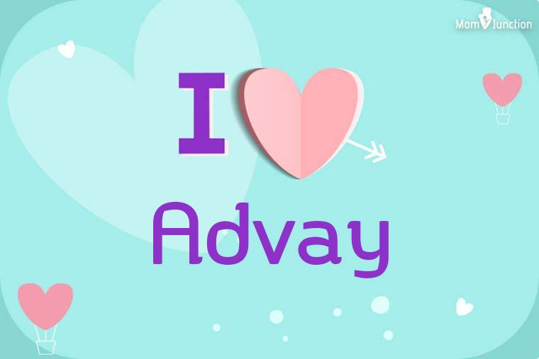 I Love Advay Wallpaper