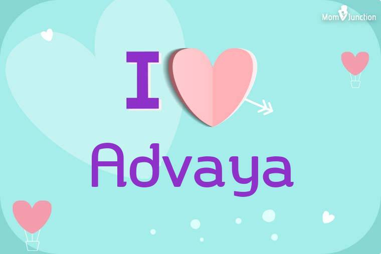 I Love Advaya Wallpaper