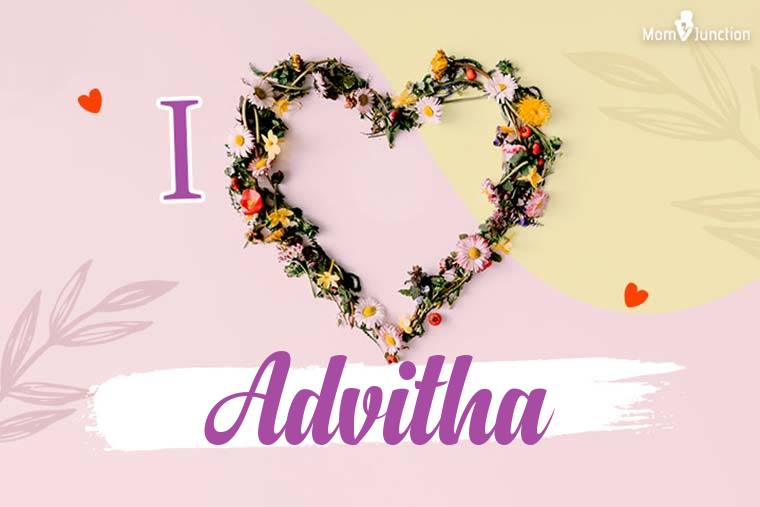 I Love Advitha Wallpaper