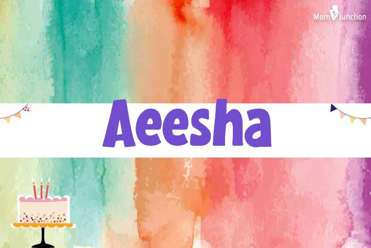 Aeesha Birthday Wallpaper