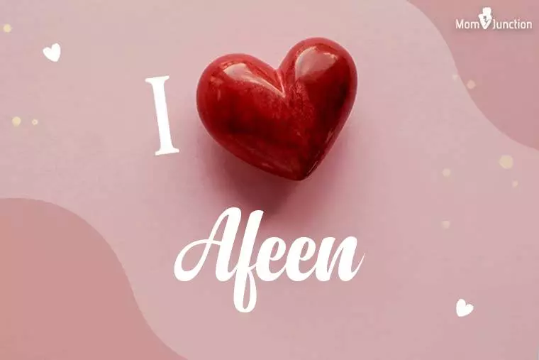 I Love Afeen Wallpaper