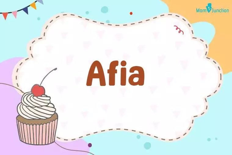 Afia Birthday Wallpaper