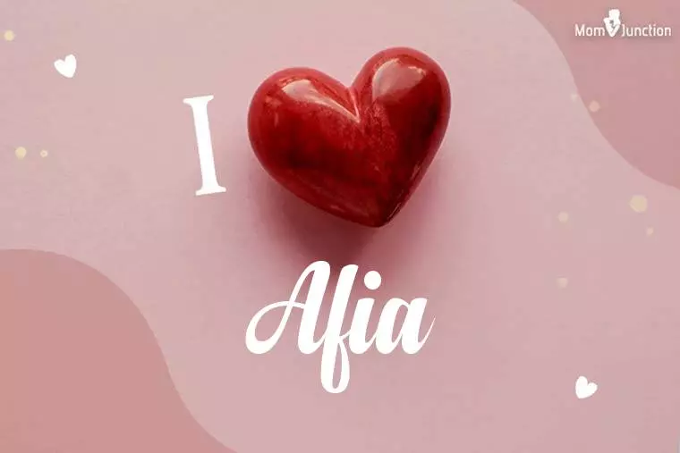 I Love Afia Wallpaper