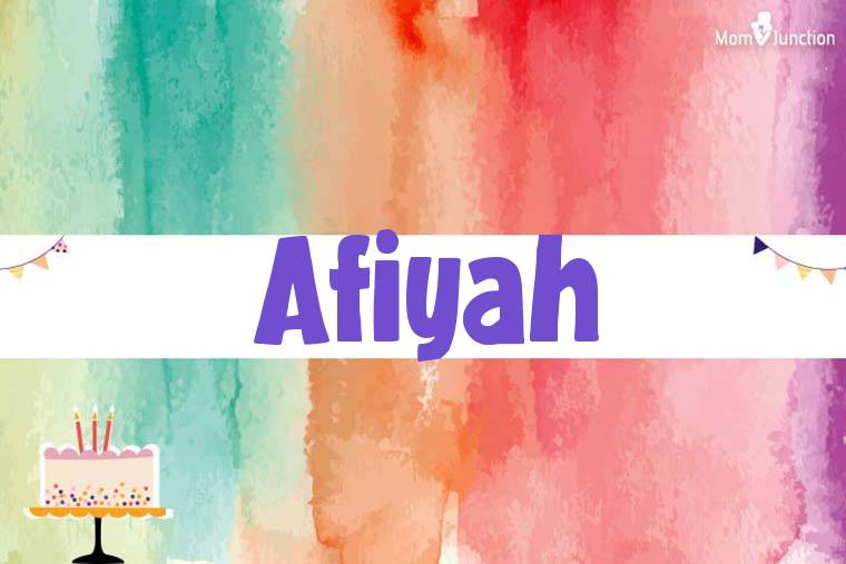Afiyah Birthday Wallpaper