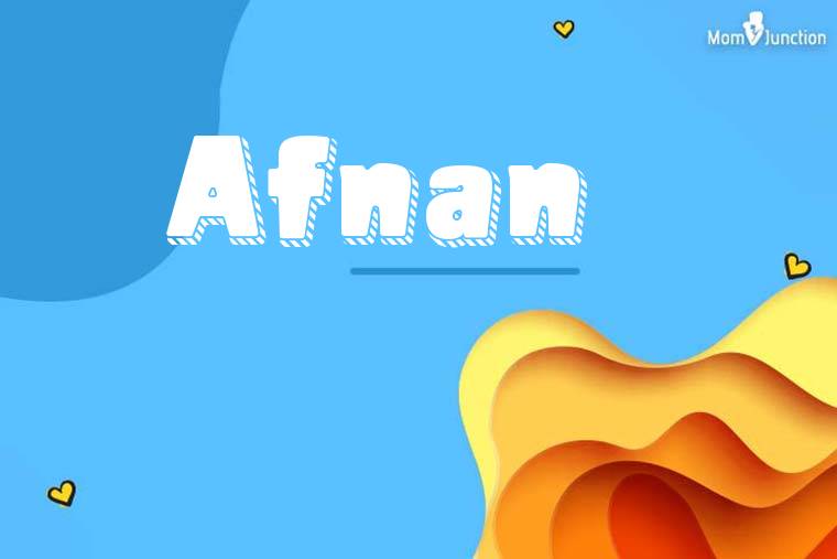 Afnan 3D Wallpaper