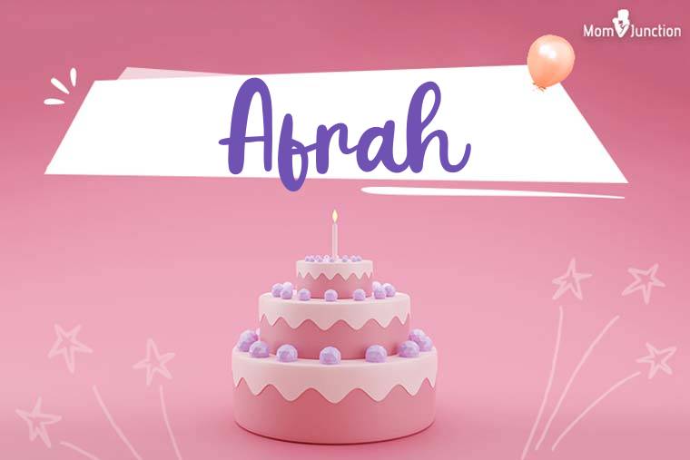 Afrah Birthday Wallpaper
