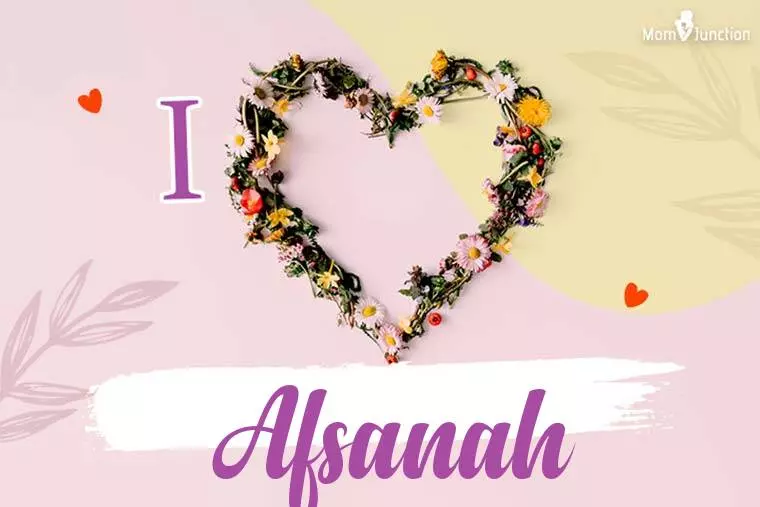 I Love Afsanah Wallpaper