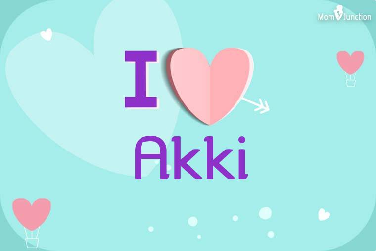 I Love Akki Wallpaper