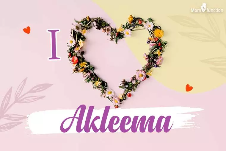 I Love Akleema Wallpaper