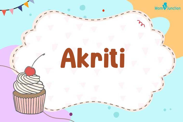 Akriti Birthday Wallpaper