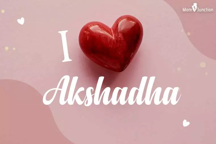 I Love Akshadha Wallpaper