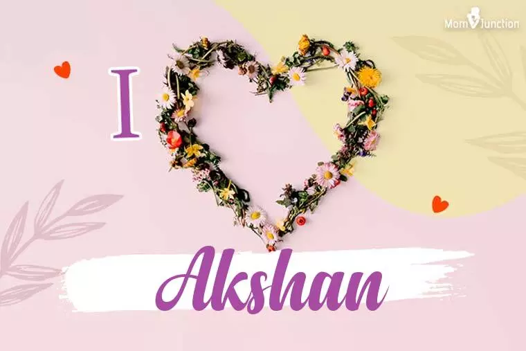 I Love Akshan Wallpaper