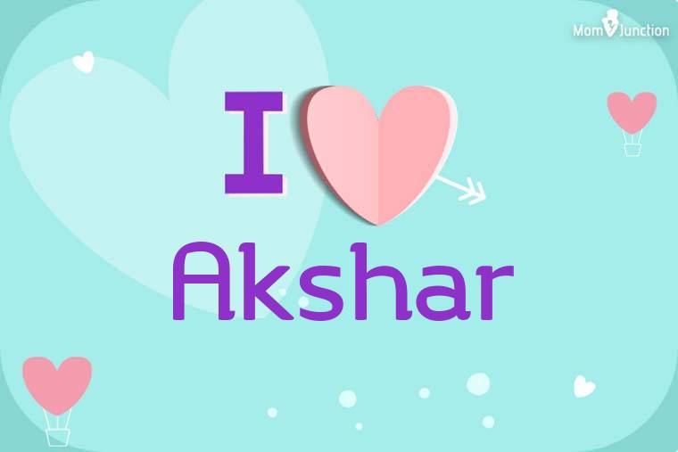 I Love Akshar Wallpaper