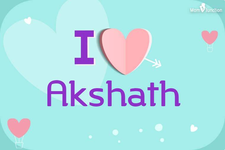 I Love Akshath Wallpaper