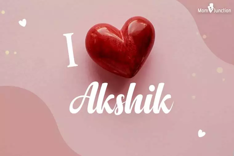 I Love Akshik Wallpaper