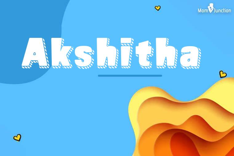 Akshitha 3D Wallpaper